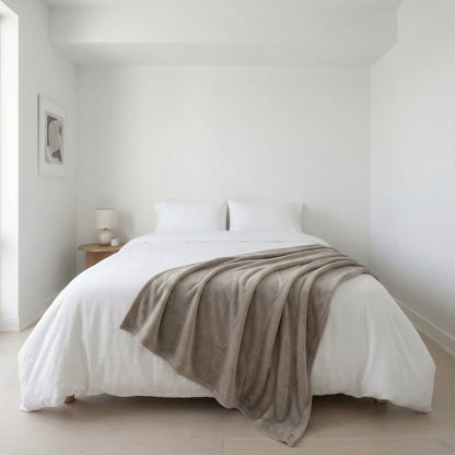 Stone Beige Mongolian 3 Quarter Blankey