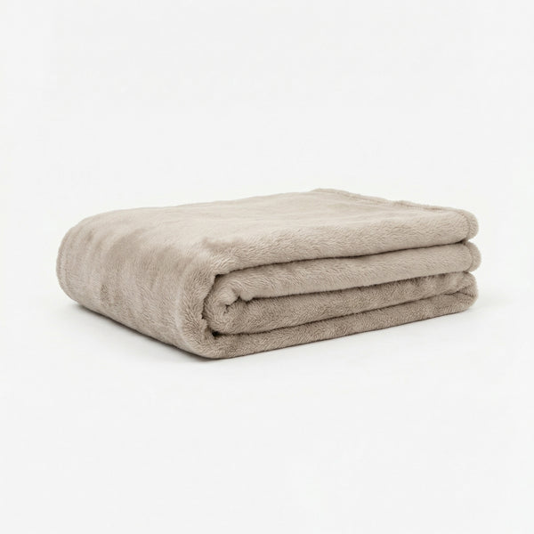 Stone Beige Mongolian 3 Quarter Blankey